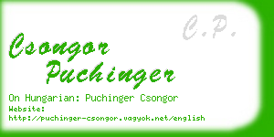 csongor puchinger business card